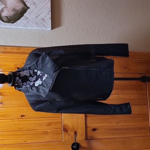 NWOT Marc New York Andrew Marc XXL Black Faux Leather Jacket - Picture 3 of 7